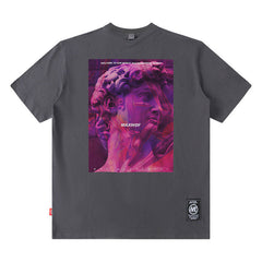 Men T Shirt Hip-Hop Fashionable Brand Vintage Pop Print Summer Short Sleeve T-shirt Men