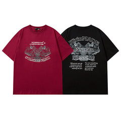 Men's T Shirt Short-Sleeved T-shirt Men's and Women's Spring and Summer Loose Vintage