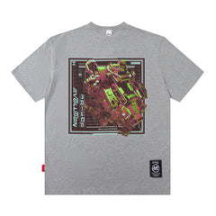 Men T Shirt Printed Short-Sleeved T-shirt Boys Casual Loose Summer