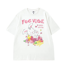 Men's T Shirt Printed Short-Sleeved T-shirt Men's and Women's National Fashion Street Retro Loose Couple Half Sleeve T-shirt