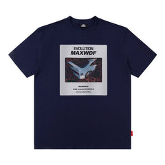 Men T Shirt Street Car Printed Short-Sleeved T-shirt Men's Summer Couple