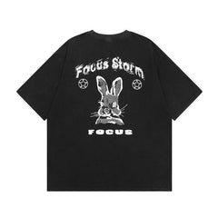 Men T Shirt Retro Washed Loose Half Sleeve Fashion Brand Hiphop Short Sleeve