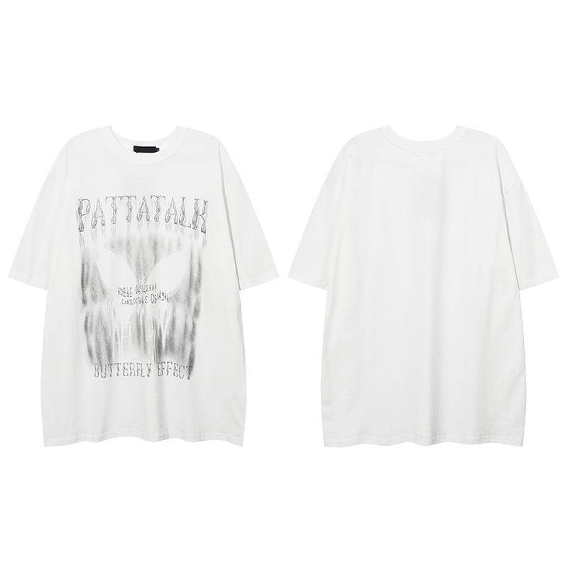 Men T Shirt Niche Design Couple Short Sleeve T-shirt Men and Women