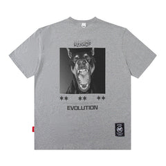 Men T Shirt Printed Fashion Brand Short Sleeve T-shirt Men's and Women's Hip Hop Loose Top