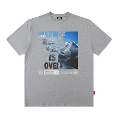 Men T Shirt West Coast T-shirt Letter Print Short-Sleeve Male Loose