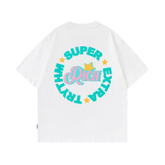 Men's T Shirt Printed round Neck T-shirt Men's and Women's Cotton Short Sleeve