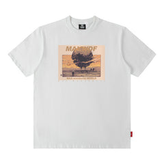 Men T Shirt Printed Short-Sleeved T-shirt for Men and Women