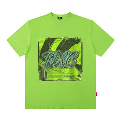 Men T Shirt Street Car Printed Short-Sleeved T-shirt Men's Summer Couple