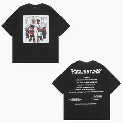 Men's T Shirt Vibe Style Loose Short-Sleeved T-shirt Men's Ins National Fashion Brand
