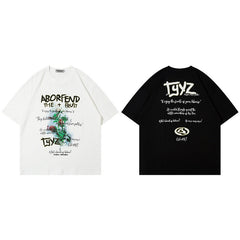 Men T Shirt Printed round Neck Short Sleeve T-shirt Baby Boy and Girl Summer Loose