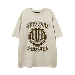 Men T Shirt Fashion Brand Printing Casual Short Sleeve T-shirt Men and Women College Style Vintage