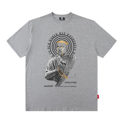 Men T Shirt Printed Short-Sleeved T-shirt for Men and Women