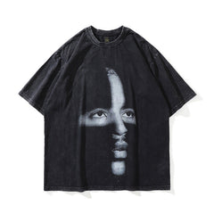 Men T Shirt Portrait Printing Short-Sleeved T-shirt Men's Summer