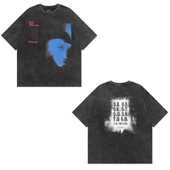 Men's T Shirt Vibe Style Loose Short-Sleeved T-shirt Men's Ins National Fashion Brand