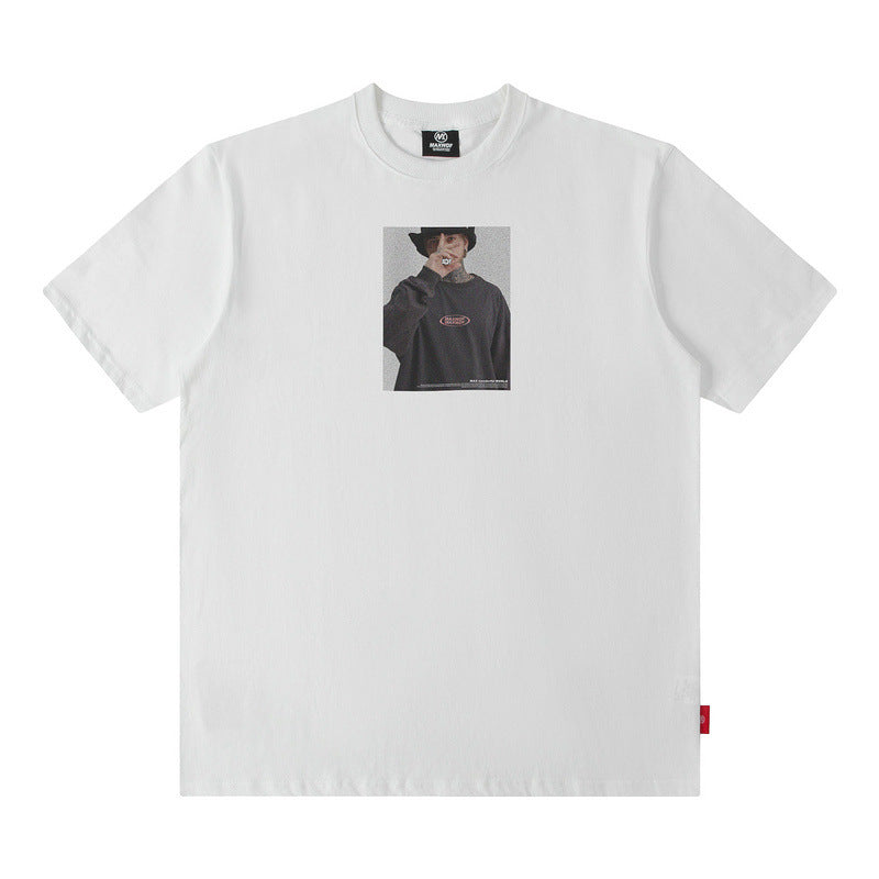 Men T Shirt T-shirt Men's Short Sleeve Loose Couple Outfit Bottoming T-shirt