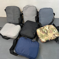 Mens Stussy Bag STUY Men's Plaid Vertical Shoulder Crossbody Bag