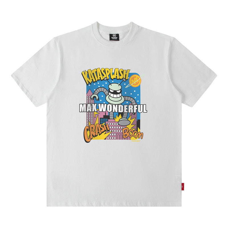 Men T Shirt Short Sleeve T-shirt Men and Women Loose