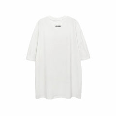 Men T Shirt Loose Half Sleeve T-shirt Men's Printed Short Sleeve
