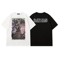 Men T Shirt Hip Hop Short Sleeve T-shirt Men's National Fashion Brand European and American