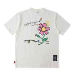 Men's T Shirt Letter Short Sleeve T-shirt Men's and Women's Loose Top