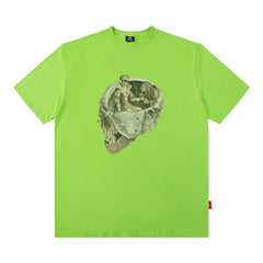 Men T Shirt Hiphop Street Printing Short-Sleeved T-shirt Men and Women Couple