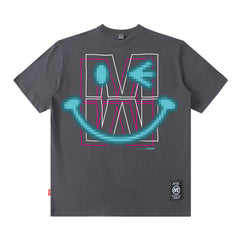 Men T Shirt Street Hip-Hop Fashion Brand T-shirt Men's and Women's Loose Short Sleeve