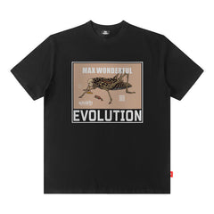 Men T Shirt Retro Personalized Printed Vibe Loose Short Sleeve T-shirt for Men and Women