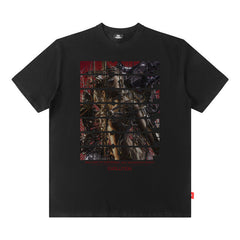 Men T Shirt Printed round Neck Short Sleeve T-shirt Men and Women Loose