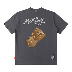 Men's T Shirt Printed Short-Sleeved T-shirt Men's Ins All-Match Loose