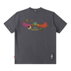 Men T Shirt Short Sleeve T-shirt Men and Women High Street Loose Couple