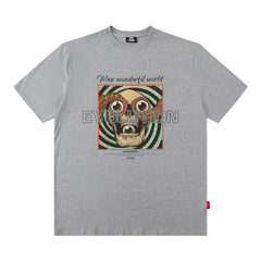 Men's T Shirt Printed Short-Sleeved T-shirt Men's and Women's Ins Street