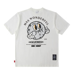 Men T Shirt West Coast Cartoon Printed Short Sleeve T-shirt Men and Women Loose Casual