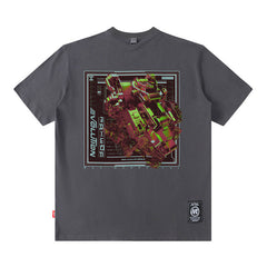 Men T Shirt Printed Short-Sleeved T-shirt Boys Casual Loose Summer