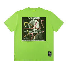 Men T Shirt Printed Short-Sleeved T-shirt for Men and Women