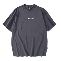 Men's T Shirt Short-Sleeved T-shirt Men's and Women's High Street Loose round Neck Print