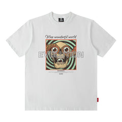 Men's T Shirt Printed Short-Sleeved T-shirt Men's and Women's Ins Street