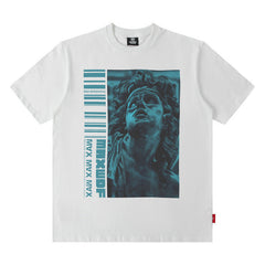 Men T Shirt Fashion Brand Portrait Printing Short-Sleeved T-shirt Men's Summer