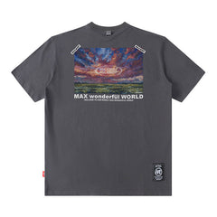 Men T Shirt Hip-Hop Street Spring/Summer Loose Casual Short Sleeve T-shirt