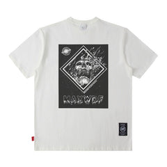 Men's T Shirt Printed Short-Sleeved T-shirt Men's and Women's Retro Loose Top