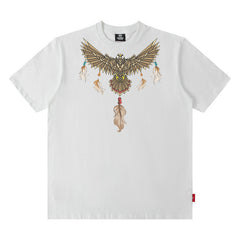 Men's T Shirt Printed Short-Sleeved T-shirt Men's and Women's Hip Hop Loose Top