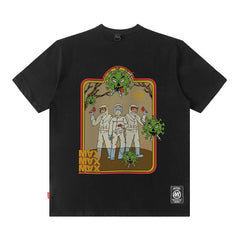 Men's T Shirt Printed Short-Sleeved T-shirt Men's and Women's Loose Style Ins Fashion Brand Loose